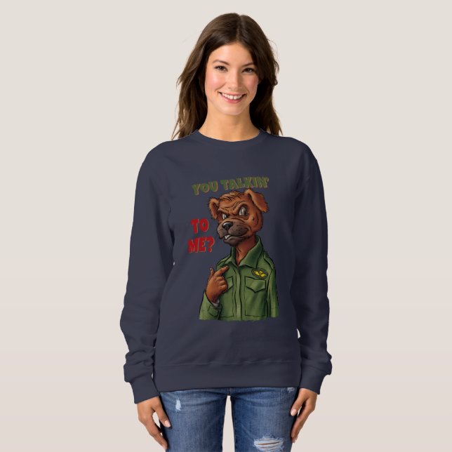 Dog Character with Iconic Movie Quote Sweatshirt (Vorne ganz)