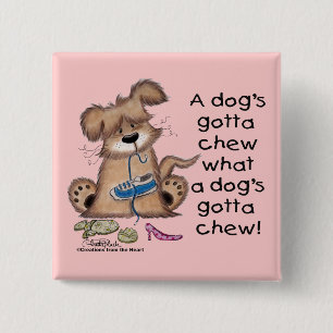 Dog Chews Shoes Button