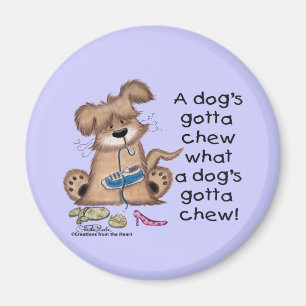 Dog Chews Shoes Magnet