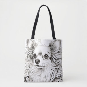 Dog Chihuahua Friedliche Natur Prärie Sketch Haust