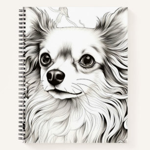 Dog Chihuahua Friedliche Natur Prärie Sketch Haust Notizbuch