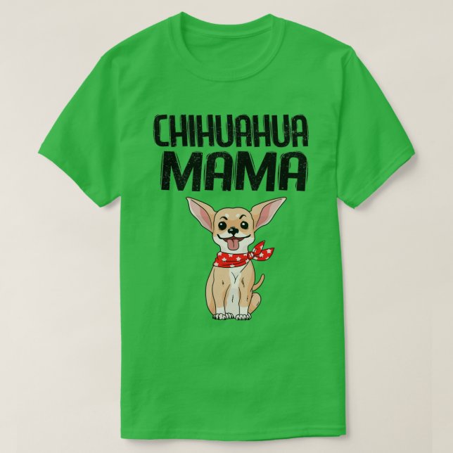 Dog Chihuahua Teacup Welpe Mama Niedlich Cudly Nov T-Shirt (Design vorne)