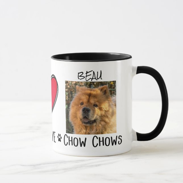 Dog Chow wählt Tasse (Rechts)