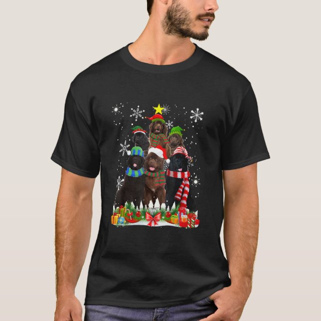 Dog Christmas Tree T - Shirt (Vorderseite)