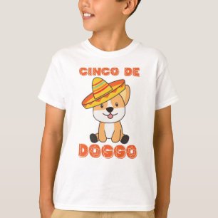 Dog Cinco De Doggo Mexican Sombrero Corgi T-Shirt