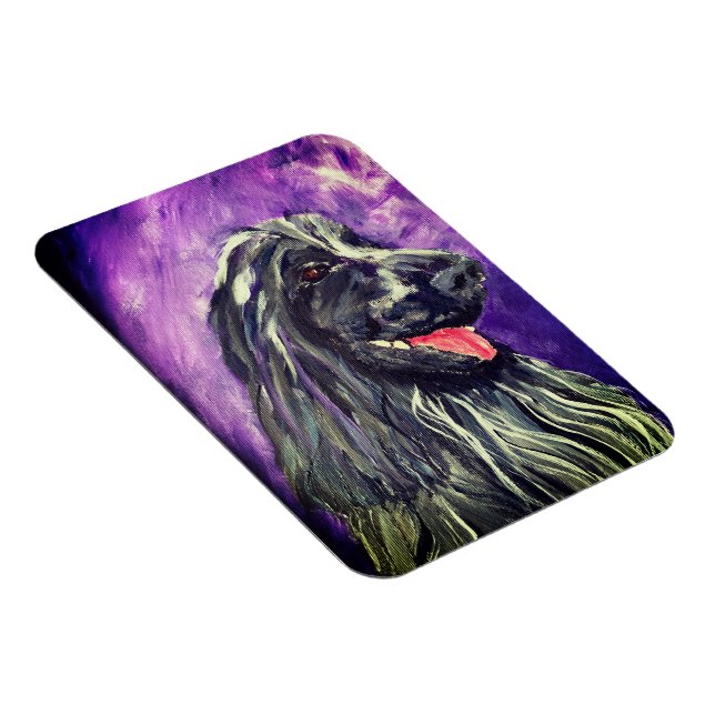 Dog Cocker Spanel Blue Roan bemalt Magnet (Rechte Seite)