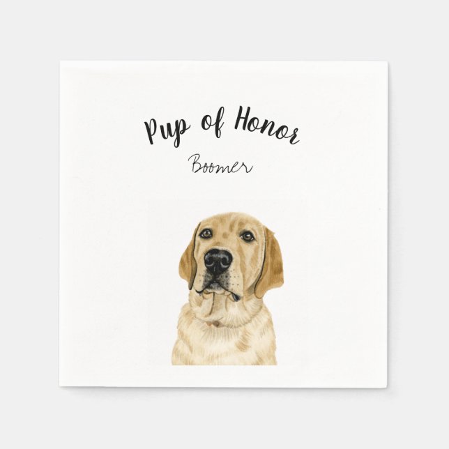 Dog Cocktail Napkins Serviette (Vorderseite)