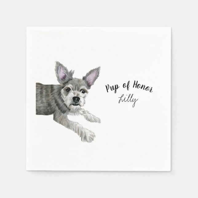 Dog Cocktail Napkins Serviette (Vorderseite)