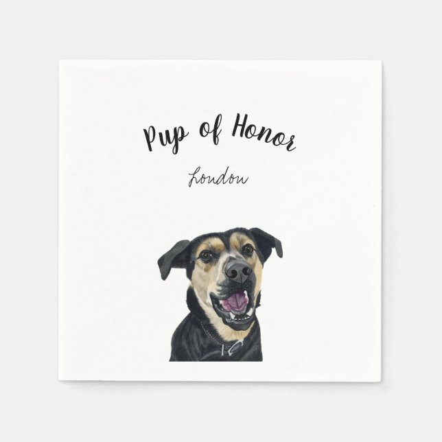Dog Cocktail Napkins Serviette (Vorderseite)