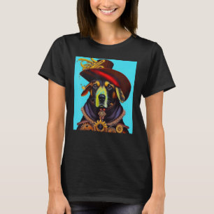 Dog Cogwheels Steampunk AI Hundrevolution Welpe T-Shirt
