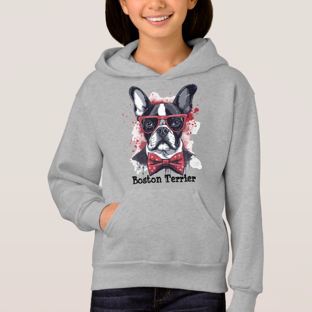 Dog Collection - Boston Terrier 1 Hoodie (Vorderseite)
