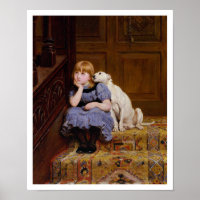Dog Comforting Girl - Beileid von R. Briton