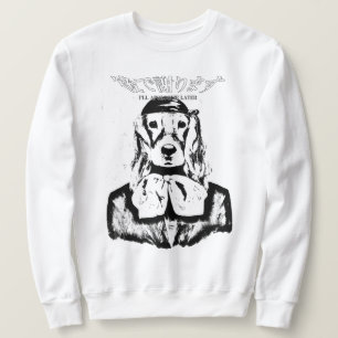 DOG CREWNECK I'LL APOLOGIZE SPÄTER (BLACK & WHITE SWEATSHIRT