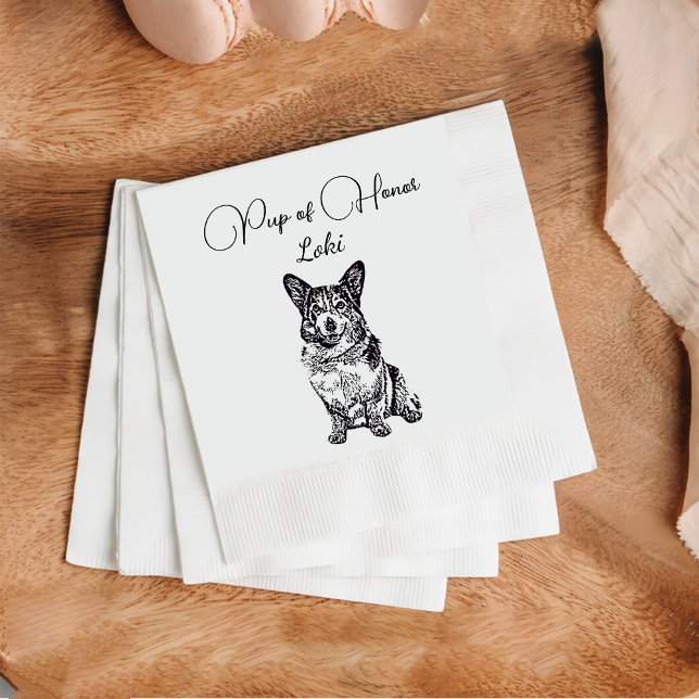 Dog Custom Cocktail Napkin Haustier Napkin Serviette (Von Creator hochgeladen)