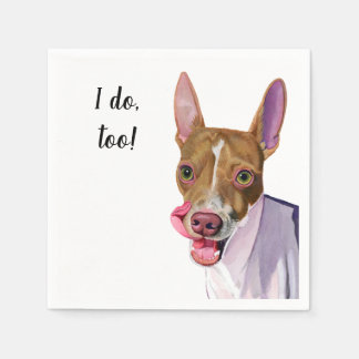 Dog Custom Cocktail Napkin Serviette