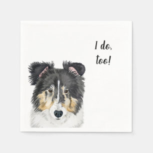 Dog Custom Cocktail Napkin Serviette