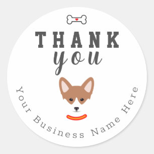 Dog Custom Danke Stickers
