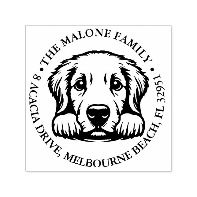 Dog Custom Personalisiert Theme Permastempel (Design)