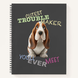 Dog Cuttest Trouble Maker Niedlich Adorable Funny Notizbuch