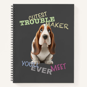 Dog Cuttest Trouble Maker Niedlich Adorable Funny Notizbuch