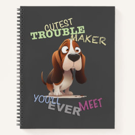 Dog Cuttest Trouble Maker Niedlich Adorable Funny Notizbuch