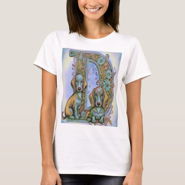 Dog D Alfabet T-Shirt (Vorderseite)