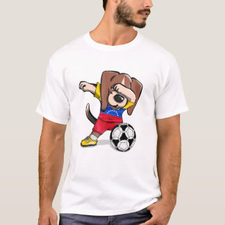 Dog Dabbing Venezuela Fußball Jersey Venezuelan Fo T-Shirt