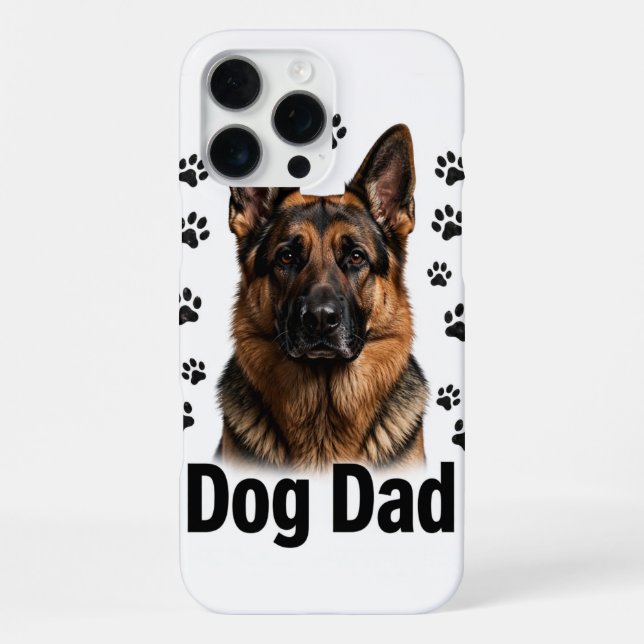 Dog Dad iPhone 16 Pro Max Hülle (Rückseite)