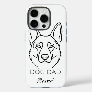 Dog Dad mit Name personalisiert Hundepapa iPhone 16 Pro Hülle