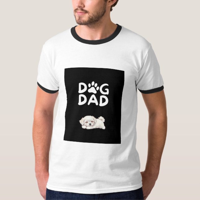  Dog Dad T-shirt | Funny Pet Lover Tee  (Vorderseite)