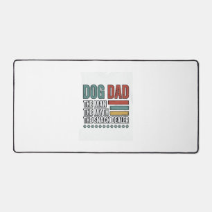 Dog Dad The Snack Dealer Vintage Paw Print Shirt_1 Schreibtischunterlage