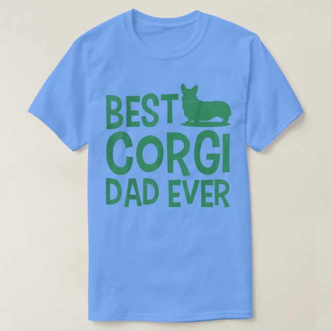 Dog Daddy Best Corgi Vater je T-Shirt (Design vorne)