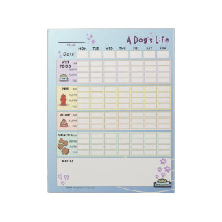 Dog Daicker: Montag Starter Notizblock