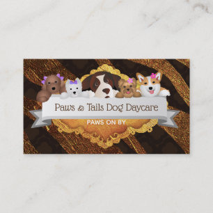 Dog Daycare Business Cards Visitenkarte