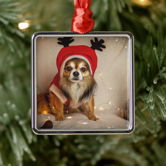 Dog Deer Ornament Aus Metall (Baum)