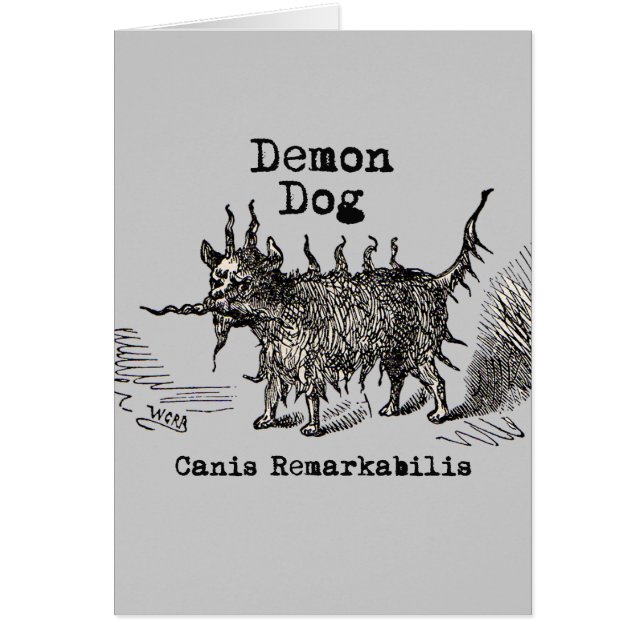 Dog Demon Vintag Funny Niedlich (Vorne)