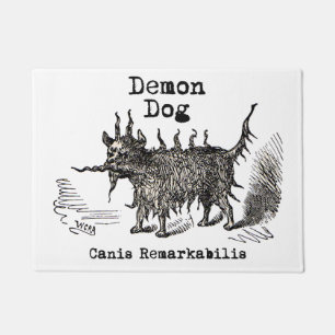 Dog Demon Vintag Funny Niedlich Fußmatte