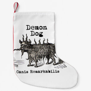 Dog Demon Vintag Funny Niedlich Kleiner Weihnachtsstrumpf