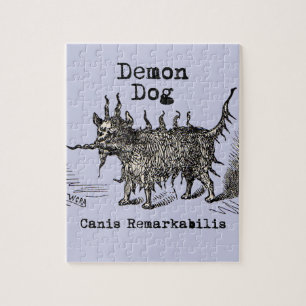 Dog Demon Vintag Funny Niedlich Puzzle