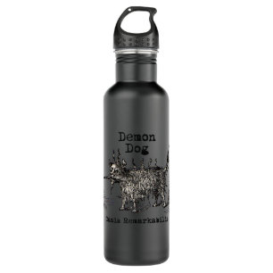 Dog Demon Vintag Funny Niedlich Trinkflasche