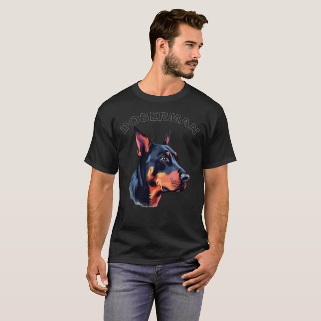 Dog Doberman T-Shirt (Vorne ganz)