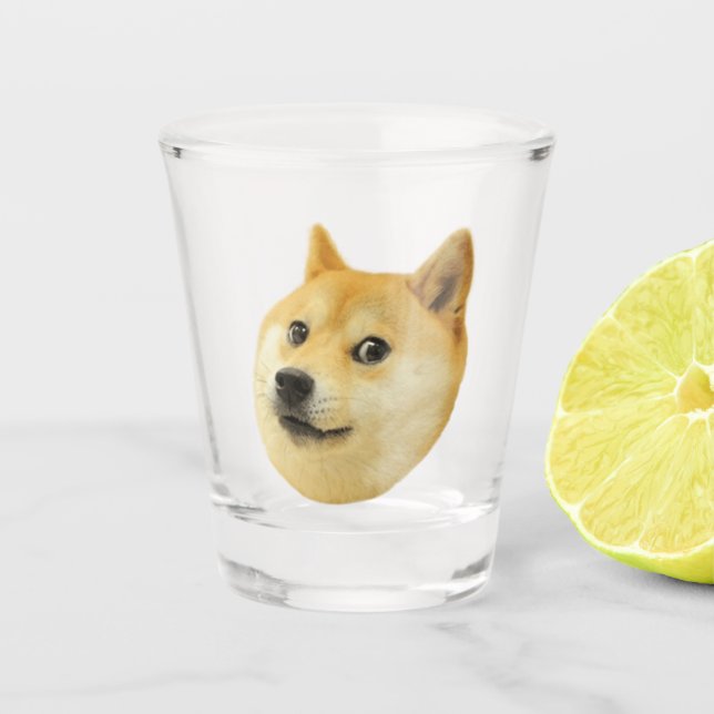 Dog Dog Dog Meme Schnapsglas (Vorderseite)