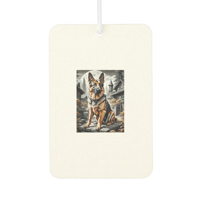 Dog Dog Lover Dow Autolufterfrischer (Vorderseite)