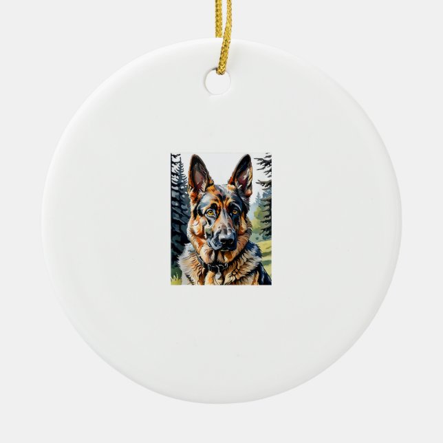 Dog Dog Lover Dow Keramik Ornament (Vorne)