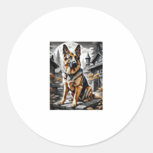 Dog Dog Lover Dow Runder Aufkleber