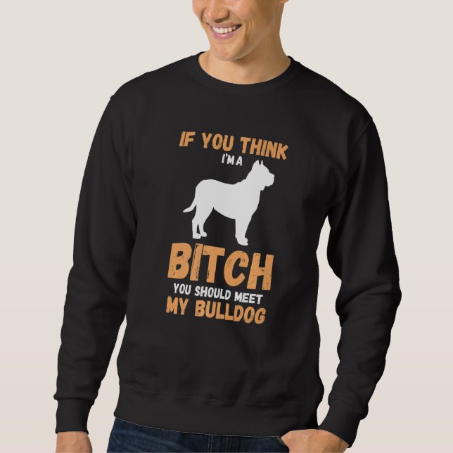 Dog English Bulldog Sweatshirt (Vorderseite)