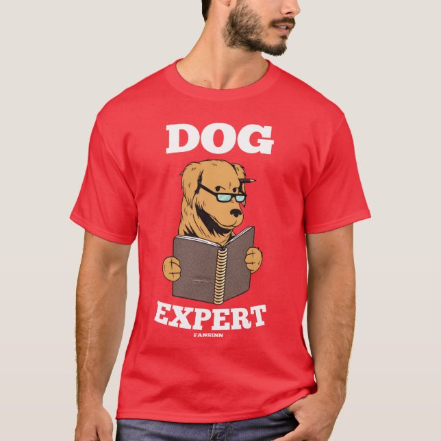 Dog Epert Vintage Freunde T-Shirt (Vorderseite)