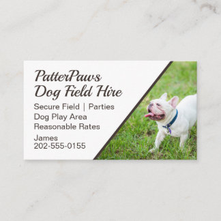 Dog Field Hire Puppy Park Visitenkarte