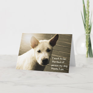 Dog Foto Card - Bali Welpe Karte