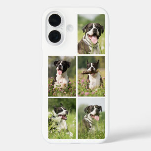 Dog Foto Collage Personalisiert Begleiter iPhone 16 Hülle